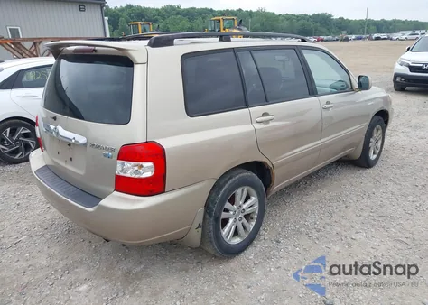 2006 Toyota Highlander Hybrid Limited V6 z USA, uszkodzony, nr VIN JTEEW21A660005568